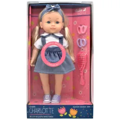 Dolls World: Deutsch sprechende Charlotte Puppe im Jeansrock Bild 2