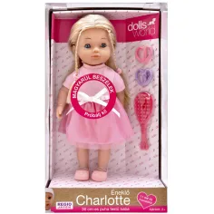 Dolls World: Ungarisch sprechende Charlotte Puppe in rosa Kleid