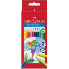 Dreieckige bunte Bleistifte 12er Set - Faber-Castell Bild 1