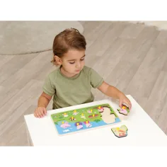 Eichhorn: Peppa Wutz Holz-Formenpuzzle mit Griffen, 13-teilig Bild 2
