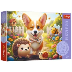 Ein Tag mit Corgi Hund 30-teiliges Puzzle - Trefl Bild 1