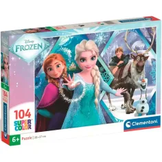 Eiskönigin 104-teiliges Supercolor Puzzle - Clementoni