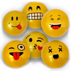 Emoji-Muster-Gummiball in verschiedenen Ausführungen, 23 cm Bild 7