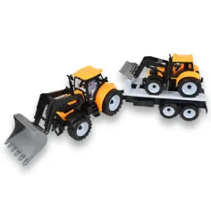 Engineering Truck: 2-teiliges Traktor-Set mit Anhänger und Arbeitsmaschine 46cm Bild 5