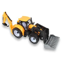 Engineering Truck: Baggerlader Traktor Arbeitsmaschine in zwei Varianten 39cm Bild 5