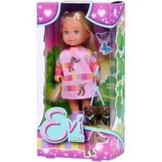 Evi Love: Évi Puppe mit zwei Welpen - Simba toys