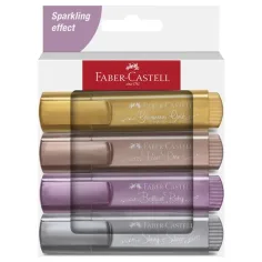 Faber-Castell: 1546 Metall 4er-Set Textmarker
