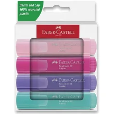 Faber-Castell: 1546 Textmarker in Pastellfarben 4er-Set