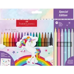 Faber-Castell: 24er Filzstiftset mit Einhorn