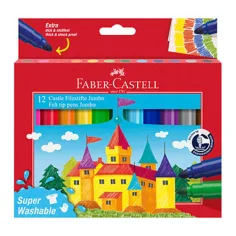 Faber-Castell: Waschbares 12er Jumbo Filzstift Set
