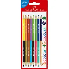 Faber-Castell: Bicolor Farbstift Set 8 Stück