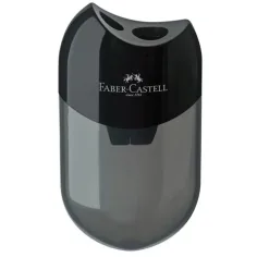 Faber-Castell: Doppelt langlebiger Kunststoffspitzer schwarz