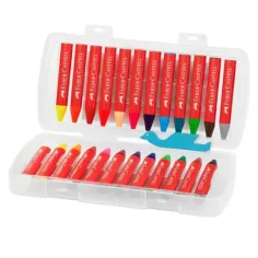Faber-Castell: Jumbo dreieckige Wachsmalstifte 24er-Set Bild 2
