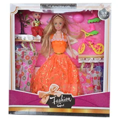 Fashion Girl: Puppen- und Kinderset mit Fahrrad und Zubehör, 28 cm Bild 4