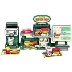 Fast-Food-Restaurant-Spielset mit Licht und Ton, 35-teilig Bild 2