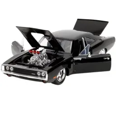Fast & Furious: 1970 Dodge Charger Metall-Automodell mit Dom-Figur 1/24 - Simba Toys Bild 3