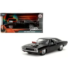 Fast & Furious: 1970 Dodge Charger mit Kompressor Metallauto Modell 1/24 - Jada Toys
