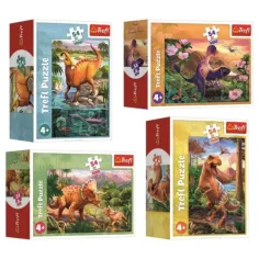 Faszinierende Dinosaurier 54-teiliges Mini-Puzzle in verschiedenen Varianten - Trefl