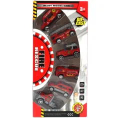 Feuerwehr: 6-teiliges Feuerwehr-Auto-Set 1/64 Bild 3