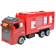 Feuerwehr: Feuerwachen-Set mit Wachturm, Auto und Zubehör. Bild 3