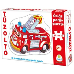 Feuerwehrwagen Riesen Bodenpuzzle 12-teilig