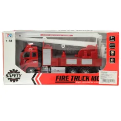 Feuerwehrwagen: Schwungrad-Kran-Feuerwehrfahrzeug mit Licht und Ton 20cm Bild 6