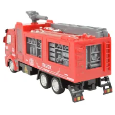 Fire Rescue: Feuerwehrwagen mit Schwungrad und Wasserkanone 19cm Bild 4