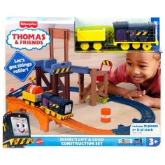Fisher-Price: Thomas und seine Freunde Diesel Lift & Load Bau-Bahnset mit motorisiertem Zug - Mattel Bild 1