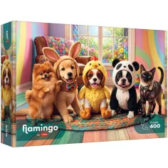 Flamingo von Puzzle Anziehbare Haustiere 400-teiliges Puzzle - Trefl