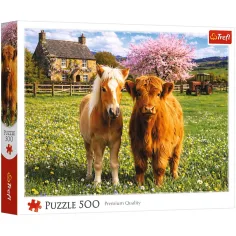 Freunde auf dem Bauernhof 500 Teile Puzzle - Trefl