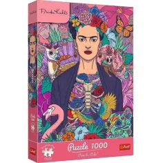 Frida Kahlo - Blühende Seele 1000 Teile Premium Puzzle - Trefl