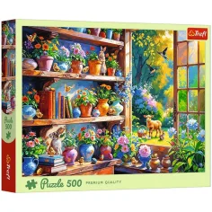 Frühlingmorgen im blühenden Haus – 500 Teile Puzzle – Trefl