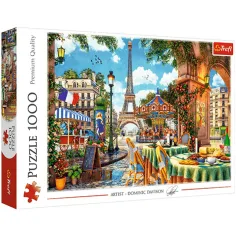 Frühstück in Paris 1000 Teile Puzzle - Trefl