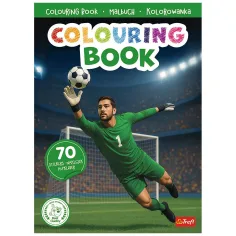 Fußball-Malbuch mit Aufklebern - Trefl
