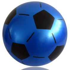 Fußballmuster Gummiball 22cm in verschiedenen Farben