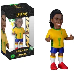 Fußballspieler Actionfigur, 12 cm - Weltmeisterschaft Legenden Brasilien Ronaldinho im Trikot 10
