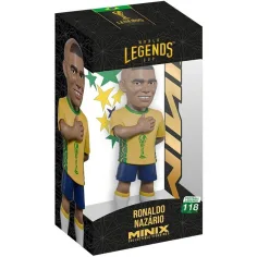 Fußballspieler Actionfigur, 12 cm - Weltmeisterschaft Legenden Brasilien Ronaldo im Trikot Nr. 9