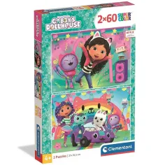 Gabi Puppenhaus: Super Color Puzzle 2x60 Teile - Clementoni