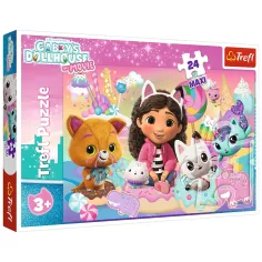 Gabis Puppenhaus und Freunde 24-teiliges Maxi-Puzzle – Trefl