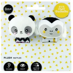 GaGaGu: Doppelte Rassel-Set - Affe und Panda