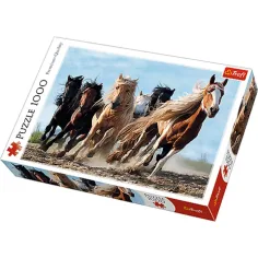 Rasende Pferde 1000-teiliges Premium-Puzzle - Trefl Bild 1
