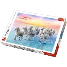 Galoppierende weiße Pferde 500-teiliges Puzzle - Trefl Bild 1