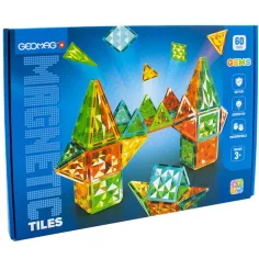 Geomag Magnetic Tiles Gems 60-teiliges magnetisches Konstruktionsspielzeug Bild 1