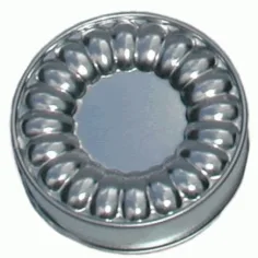 Gerippte Metallkuchenform 12 cm