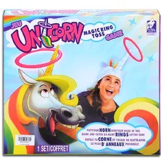 Geschicklichkeitsspiel mit Einhorn-Ringwurf