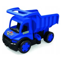 Gigantischer Riesen-Dumper mit 150 kg Tragfähigkeit in blauer Farbe - Wader