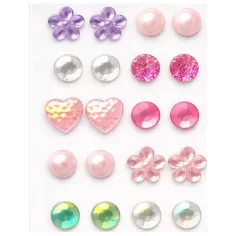 Luna: Glammy Gloss glitzernder Nagellack Geschenkeset mit Haarschmuck und Nageldekorationen 17 Stück Bild 2