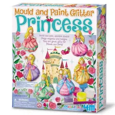 Glänzende Prinzessin Gips Kühlschrankmagnet Bastelspiel Bild 1