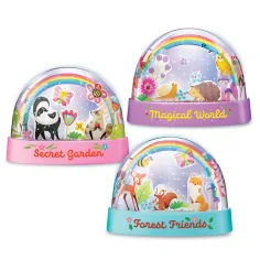 Glitzernde Schneekugel Bastelset Bild 3