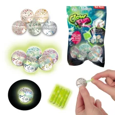 Glow N Fun im Dunkeln leuchtende Hüpf-Gummibälle, 5er-Set